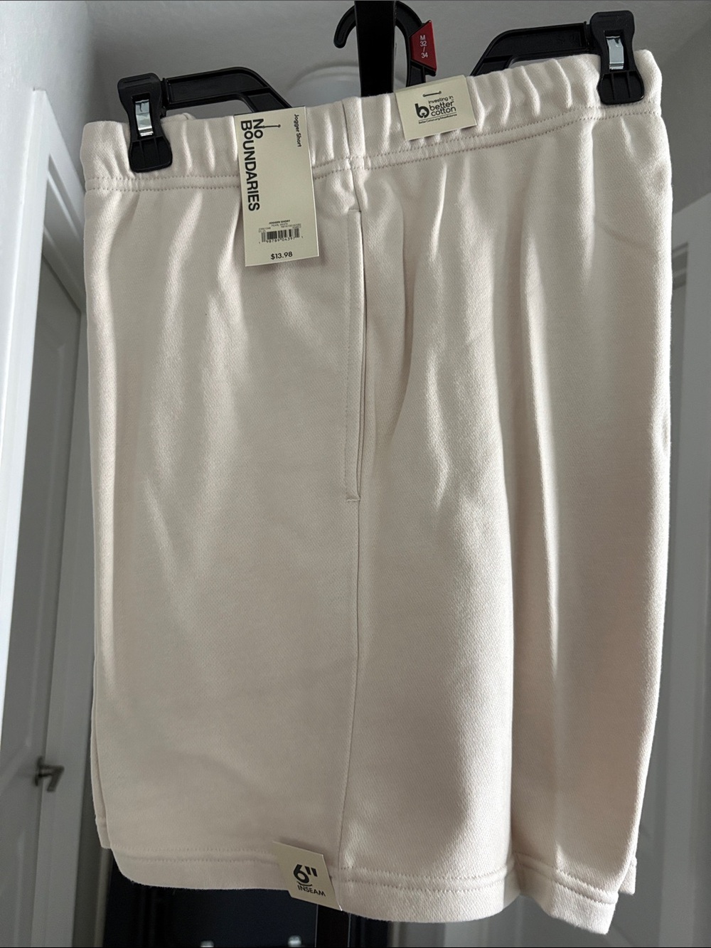 No Boundaries Cream Mini Skirt with Stretch Waist Size M 32-34